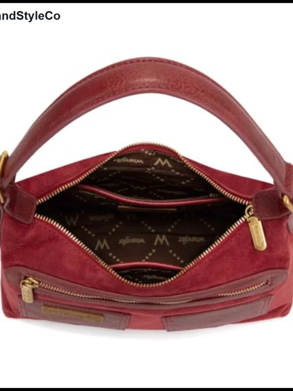 Faux Suede Hobo Shoulder Bag Slouchy Crossbody Purse Women